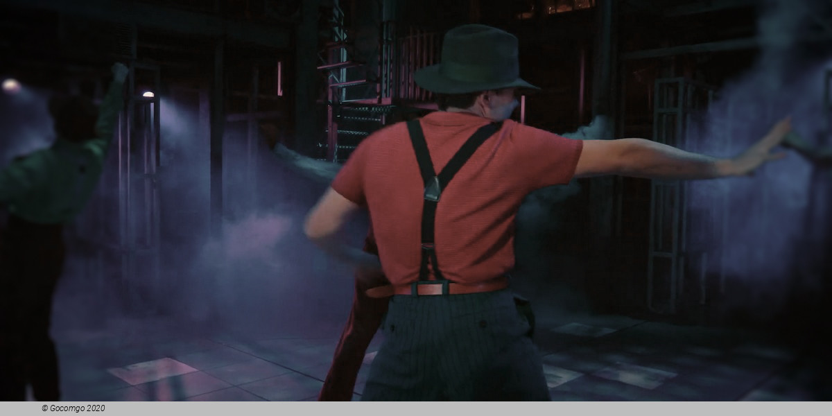 Scene 1 from the musical "Guys and Dolls"