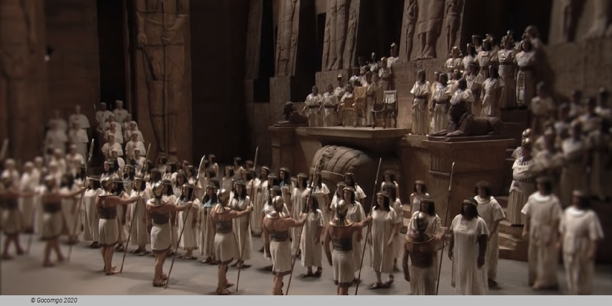 Scene 4 from the opera "Aida"