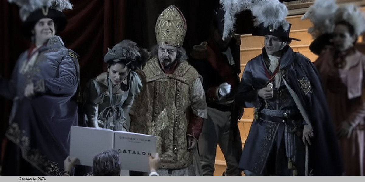 Scene 5 from the opera "Il viaggio a Reims"