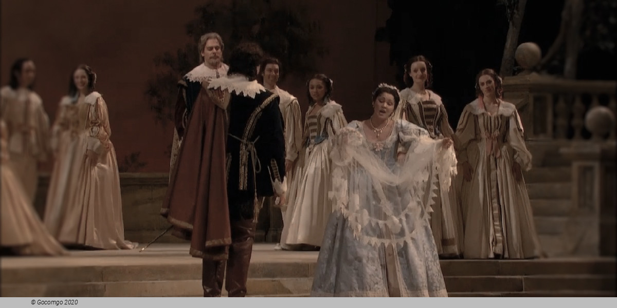 Scene 7 from the opera "I Puritani"