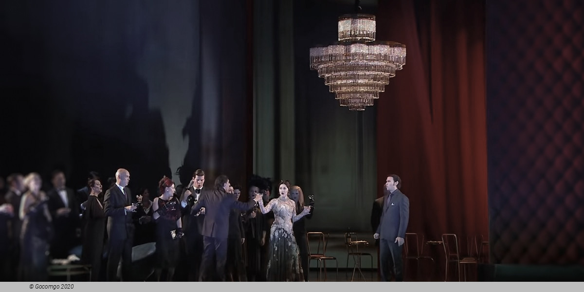 Scene 2 from the opera "La Traviata"