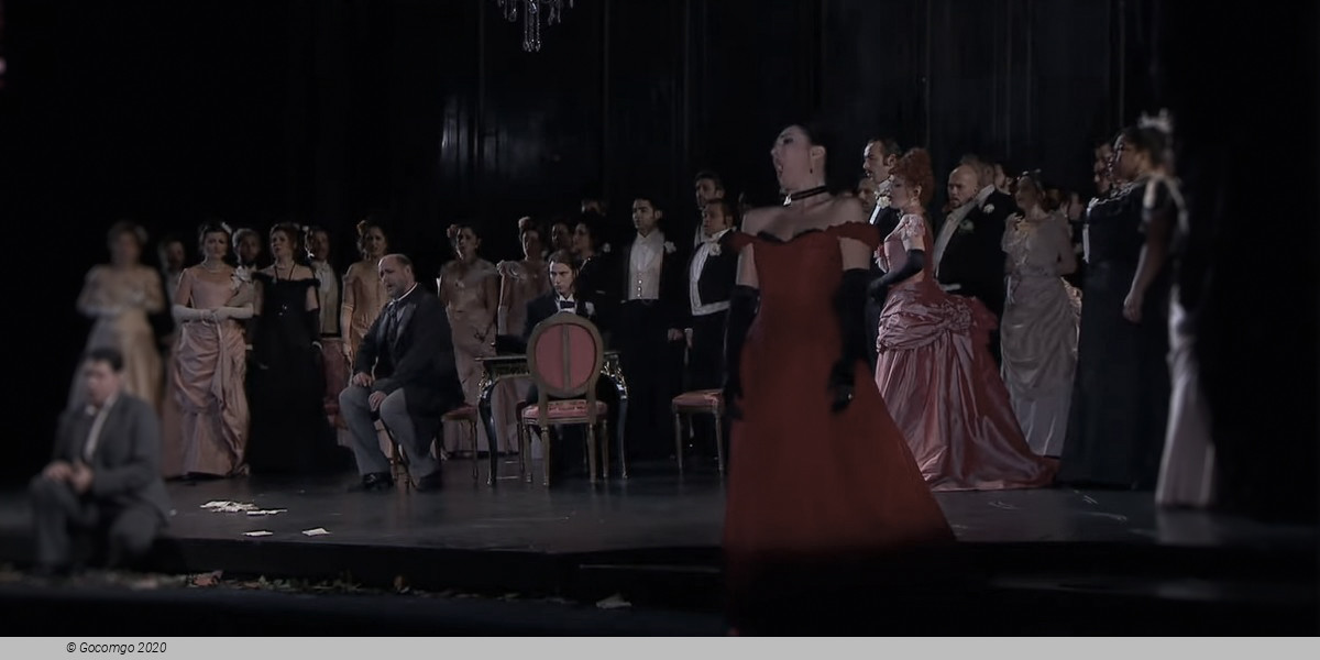 Scene 4 from the opera "La Traviata"