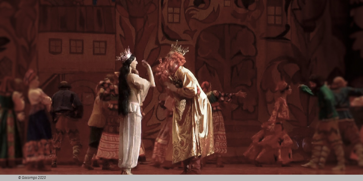 Scene 2 from the opera "The Golden Cockerel"