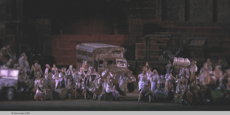 Scene from the opera "Carmen", Arena Opera Festival